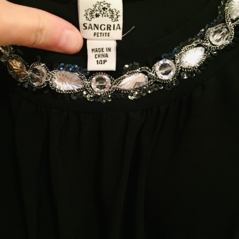 Dress from Macy’s size 14P black color.